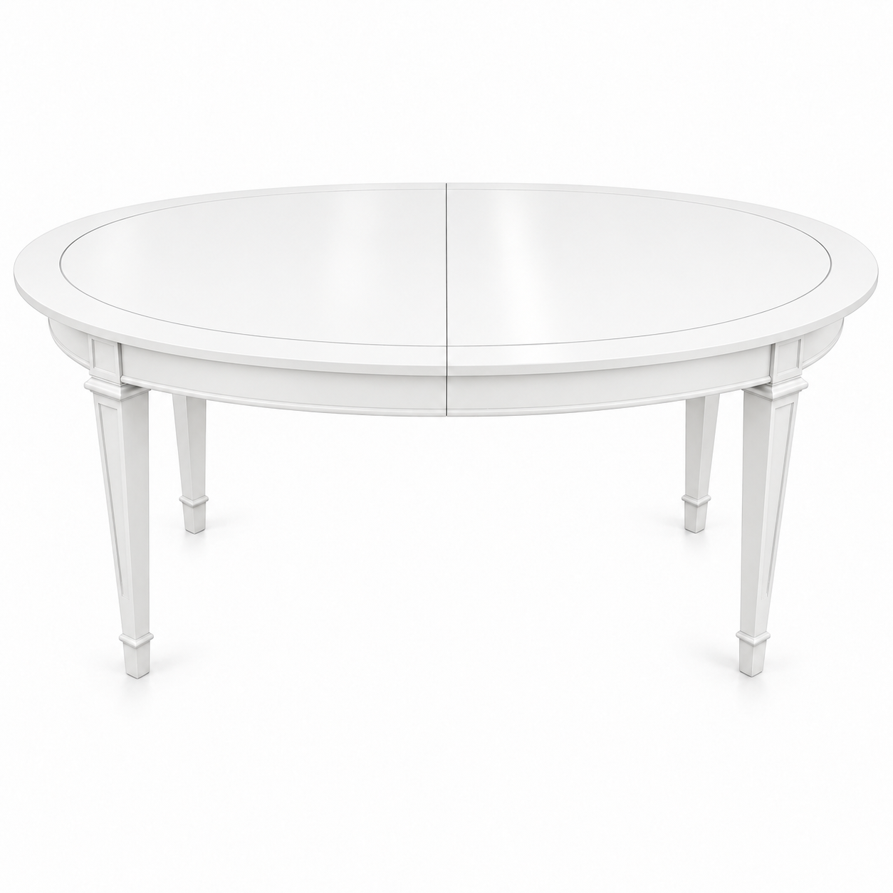 Vintage dining table #08355 — White