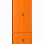 Henredon hutch #08452 — Electric Orange