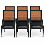 Vintage chair set #08475 — Black