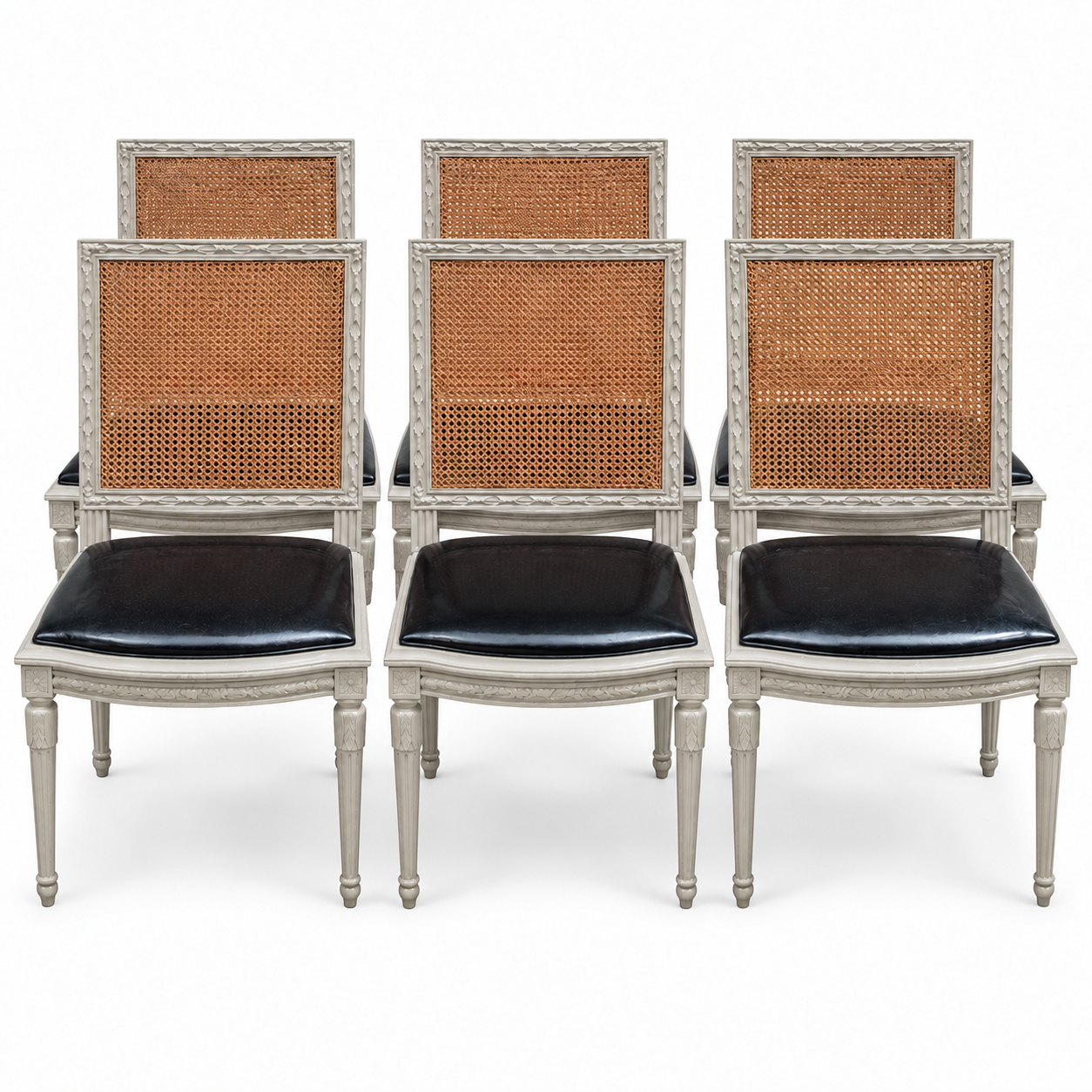 Vintage chair set #08475 — Framed