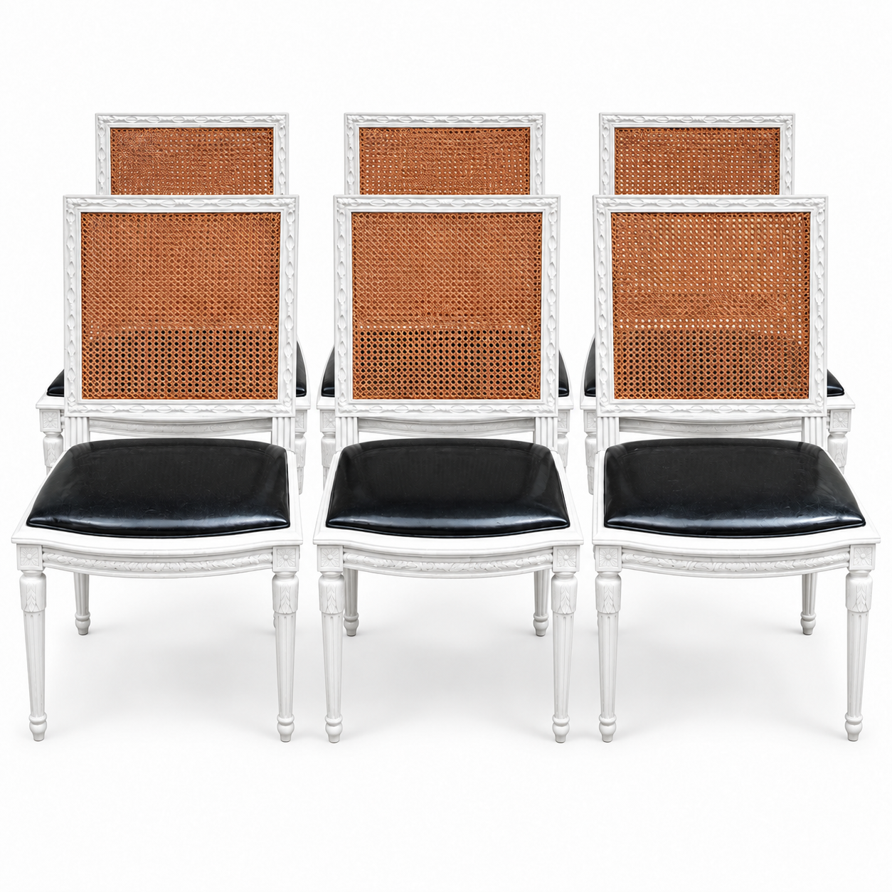 Vintage chair set #08475 — White