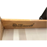 65.5" Finished Black Satin 9 Drawer Thomasville Vintage Bamboo Style Dresser #08543