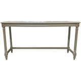 52" Finished Framed Satin Vintage Console Table #08671