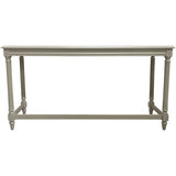 52" Finished Framed Satin Vintage Console Table #08671