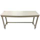 52" Finished Framed Satin Vintage Console Table #08671