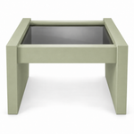 Vintage coffee table #08715 — Avery preview; original smoked glass preserved