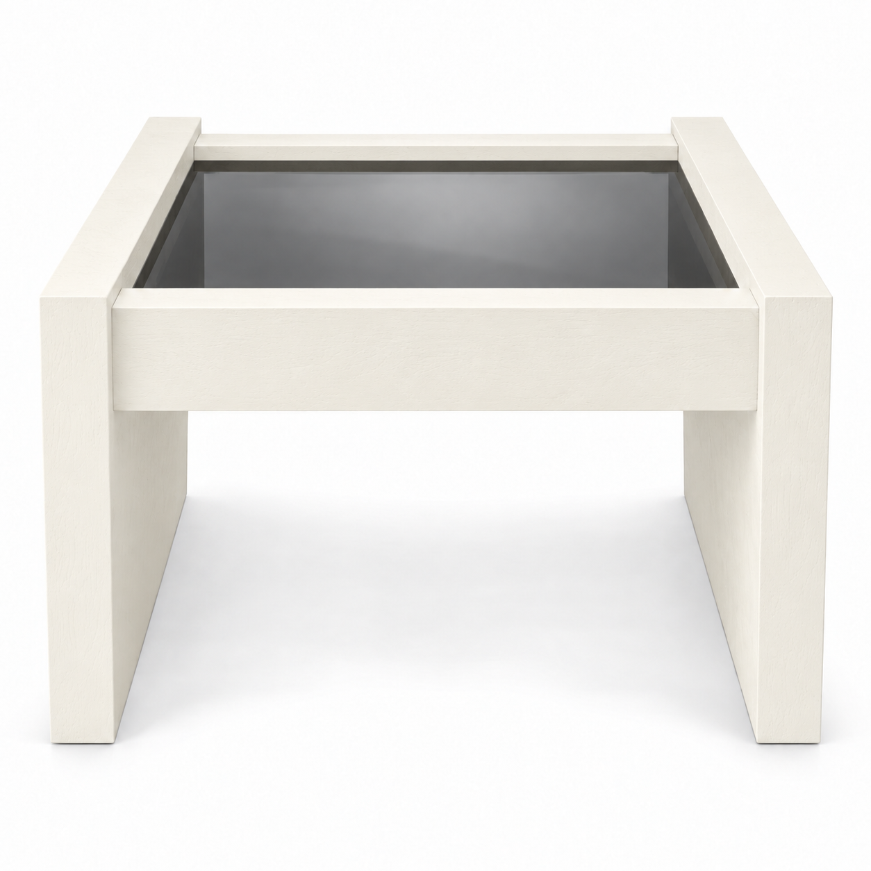 Vintage coffee table #08715 — Dover preview; original smoked glass preserved