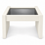 Vintage coffee table #08715 — Dover preview; original smoked glass preserved