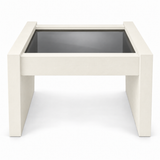 Vintage coffee table #08715 — Dover preview; original smoked glass preserved