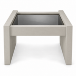 Vintage coffee table #08715 — Framed preview; original smoked glass preserved