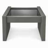 Vintage coffee table #08715 — Hepburn preview; original smoked glass preserved