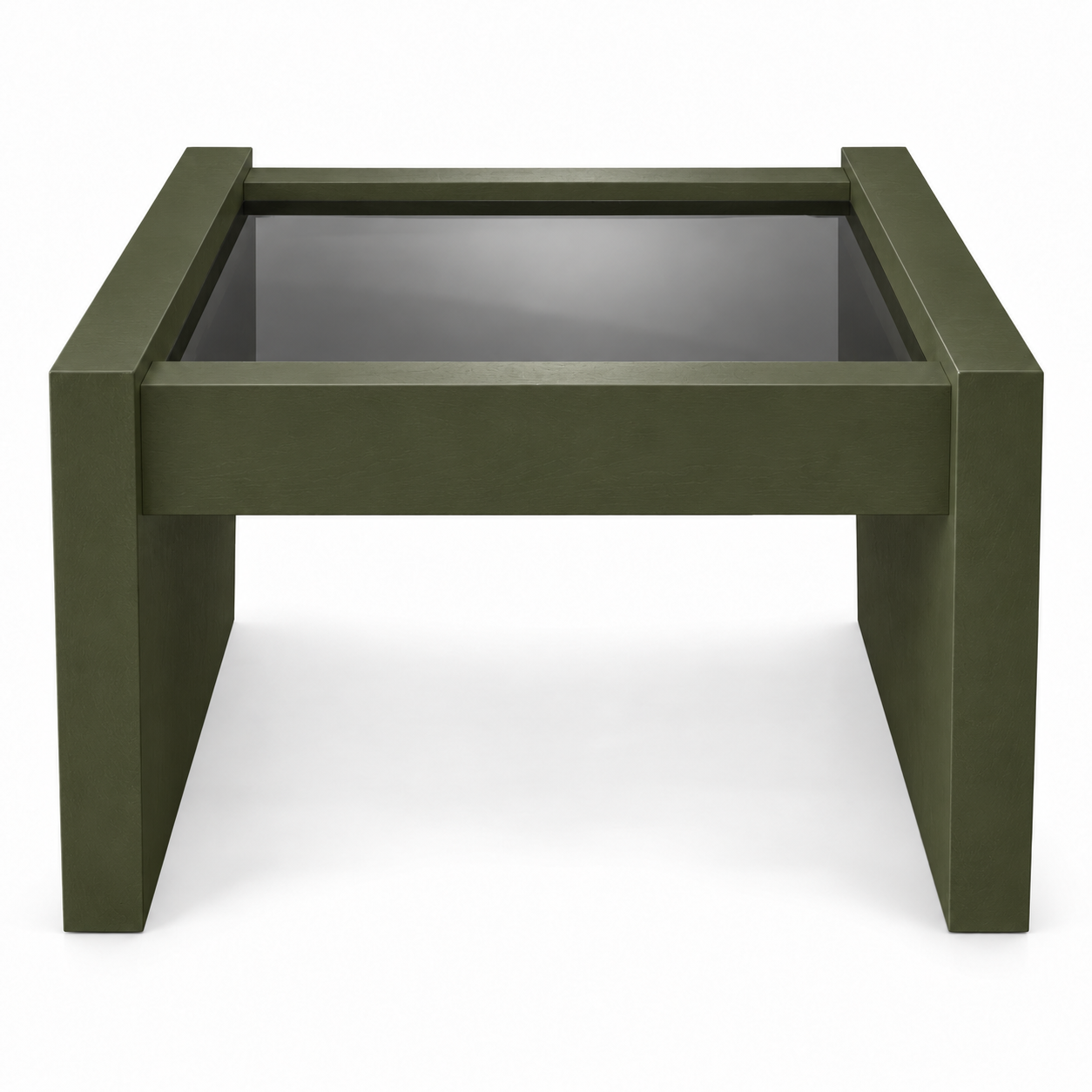 Vintage coffee table #08715 — Spade preview; original smoked glass preserved