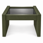 Vintage coffee table #08715 — Spade preview; original smoked glass preserved
