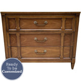 36" Unfinished 3 Drawer Drexel Vintage Dresser #08747