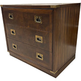 32" Finished Perfect Brown Satin 3 Drawer Hickory Manufacturing Co. Vintage Dresser #08760