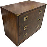 32" Finished Perfect Brown Satin 3 Drawer Hickory Manufacturing Co. Vintage Dresser #08760