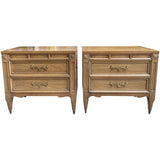 25" Unfinished 2 Drawer American Of Martinsville Vintage Nightstand Set of 2 #08773