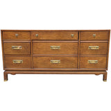 66" Unfinished 9 Drawer Vintage Dresser #08774