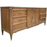 76" Unfinished 2 Door 6 Drawer American Of Martinsville Vintage Buffet #08776
