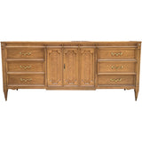 76" Unfinished 2 Door 6 Drawer American Of Martinsville Vintage Buffet #08776