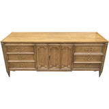 76" Unfinished 2 Door 6 Drawer American Of Martinsville Vintage Buffet #08776