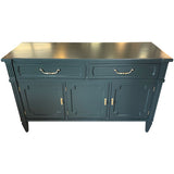 52" Finished Hunter Satin 3 Door 2 Drawer American Of Martinsville Vintage Buffet #08787