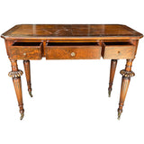 39" Unfinished 3 Drawer Vintage Console #08790