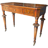 39" Unfinished 3 Drawer Vintage Console #08790