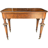 39" Unfinished 3 Drawer Vintage Console #08790
