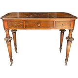 39" Unfinished 3 Drawer Vintage Console #08790