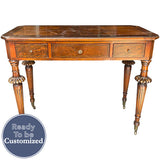 39" Unfinished 3 Drawer Vintage Console #08790