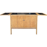 43.5"-66" Unfinished 2 Door Vintage Bar Cart #08812