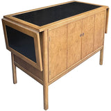 43.5"-66" Unfinished 2 Door Vintage Bar Cart #08812