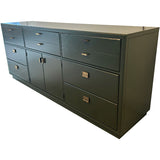 72" Finished 2 Door 7 Drawer Vintage Buffet #08813