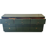 72" Finished 2 Door 7 Drawer Vintage Buffet #08813