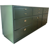 72" Finished 2 Door 7 Drawer Vintage Buffet #08813