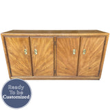 56" Unfinished 4 Door Vintage Buffet #08829