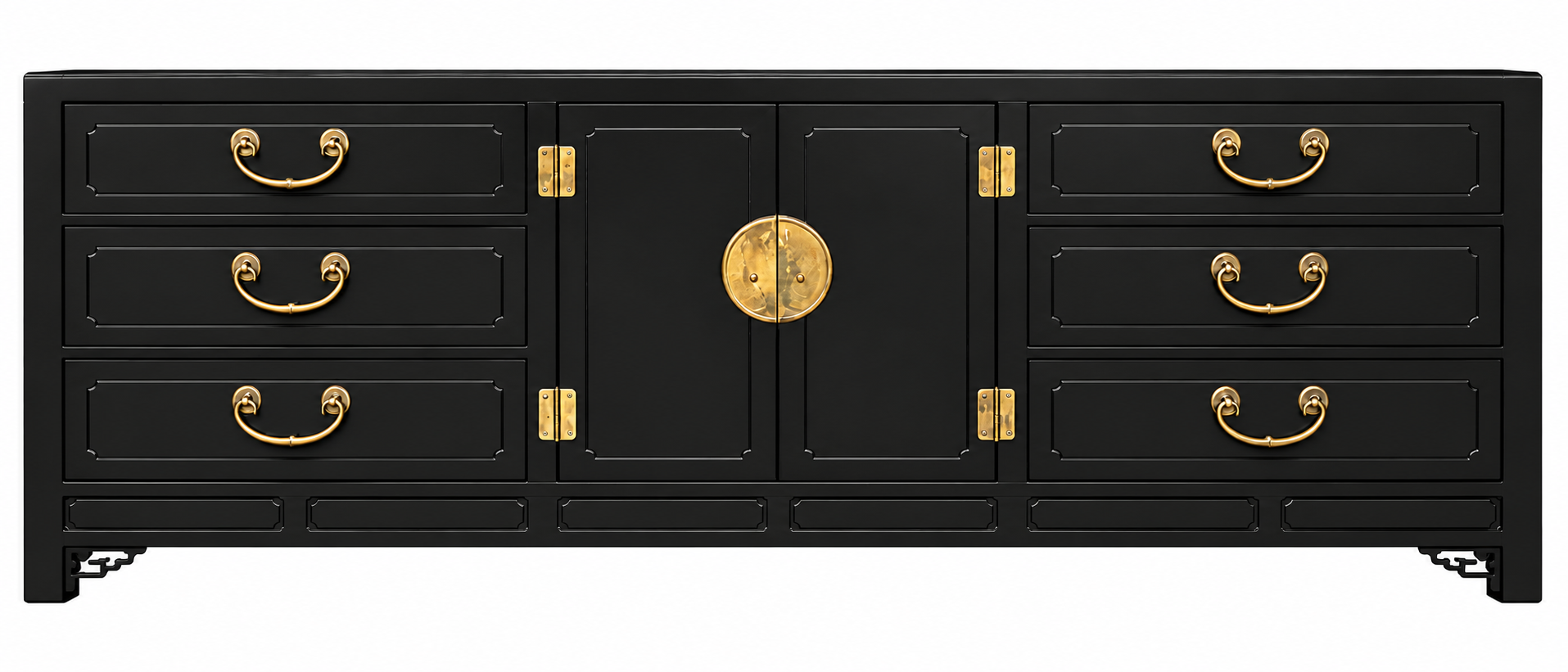 White Fine Furniture buffet #08865 — black