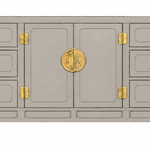 White Fine Furniture buffet #08865 — framed