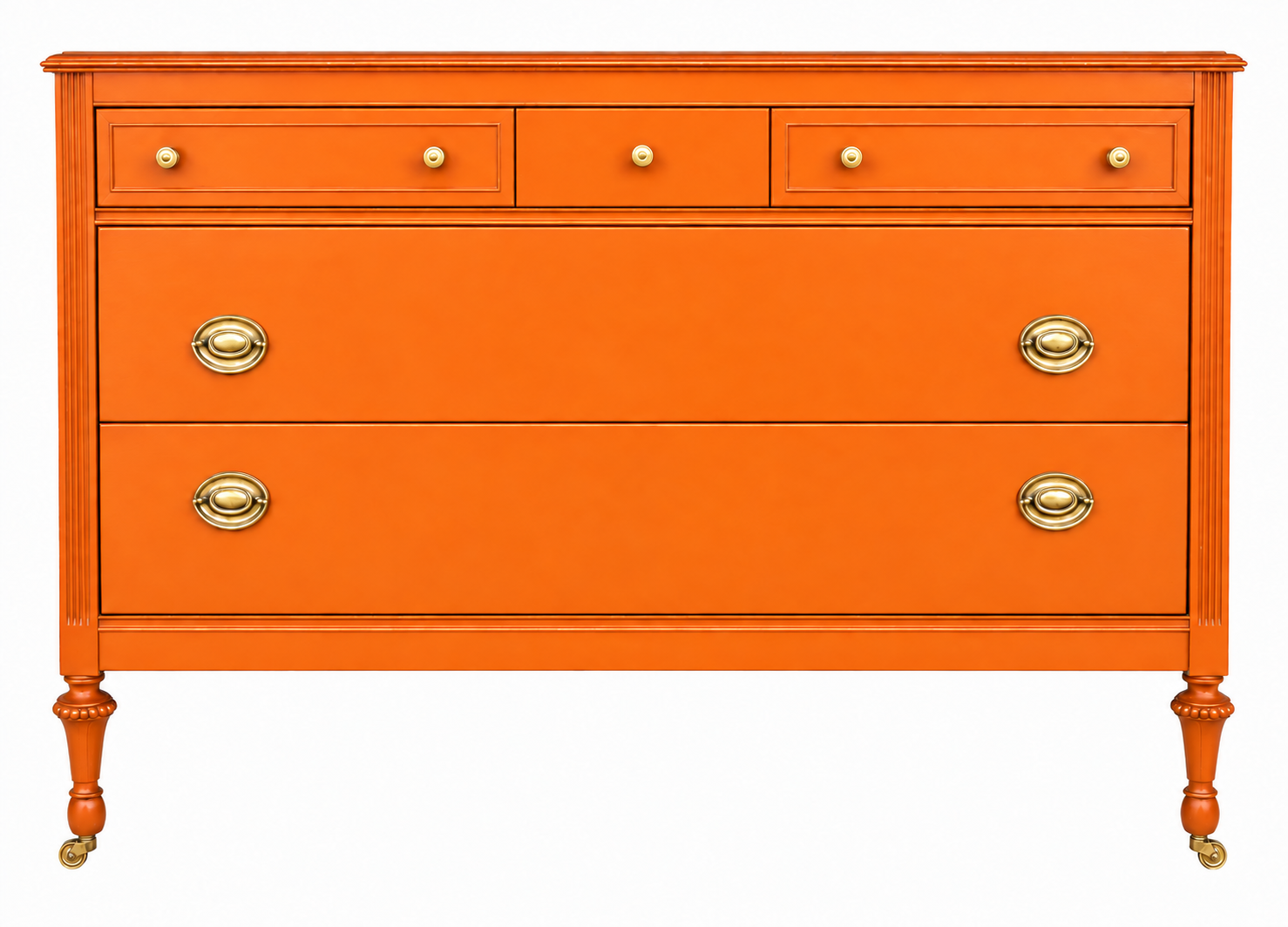 Vintage dresser #08905 — Electric Orange