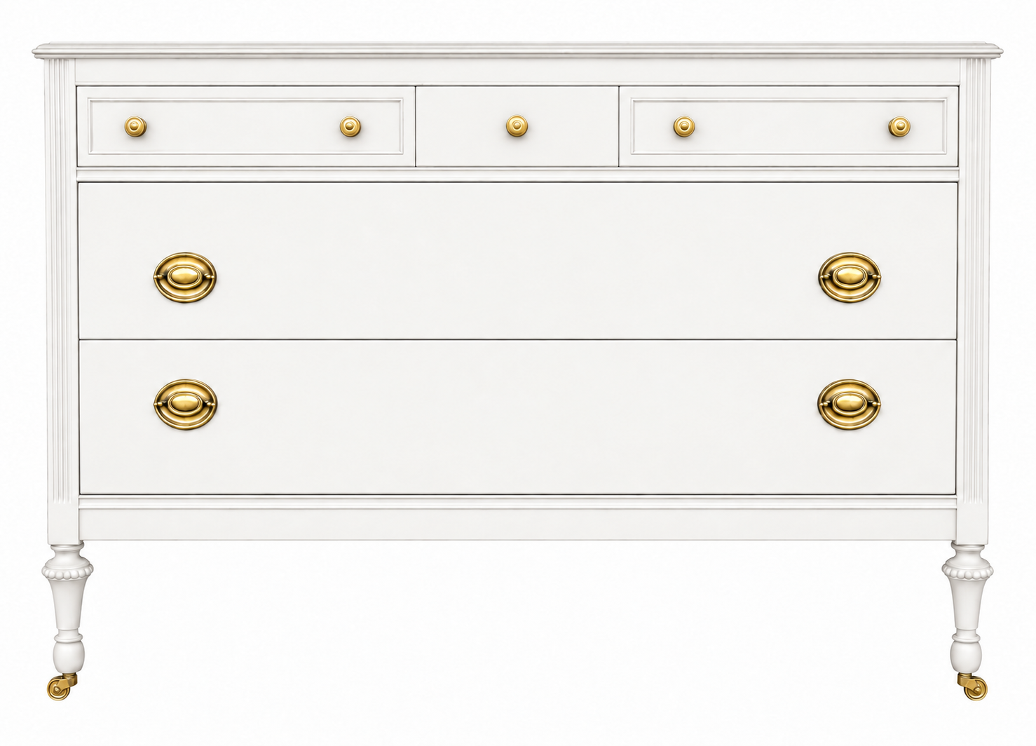 Vintage dresser #08905 — White