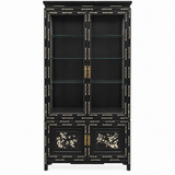 08933 Black vintage hutch