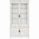 08933 White vintage hutch