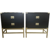 26.5" Finished 2 Drawer Hickory Manufacturing Co. Vintage Nightstand Set of 2 #08935