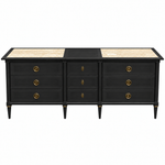 American of Martinsville vintage dresser #08942 — Black