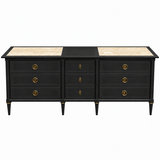 American of Martinsville vintage dresser #08942 — Black