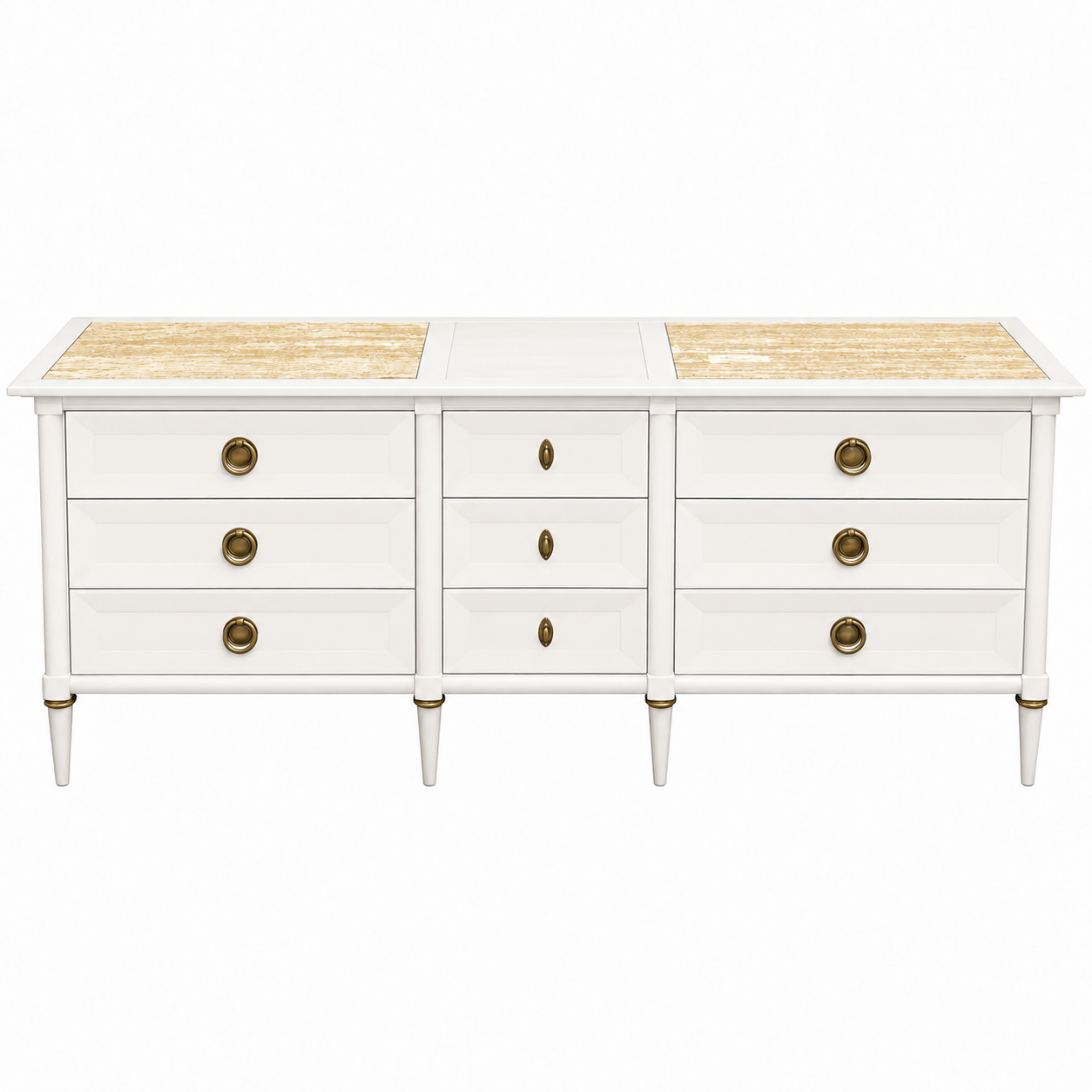 American of Martinsville vintage dresser #08942 — White