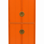 Vintage hutch #08980 — electric-orange