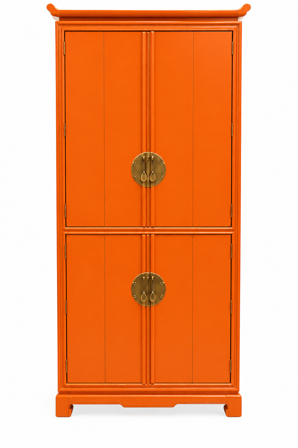 Vintage hutch #08980 — electric-orange