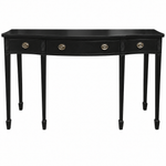 Baker vintage console table #08981 — black